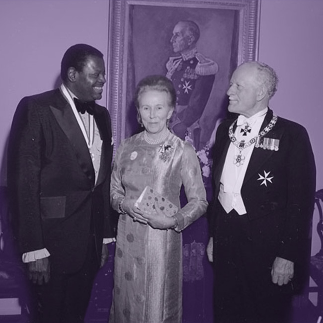 Oscar Peterson, Norah Willis Michener and Governor General Roland Michener