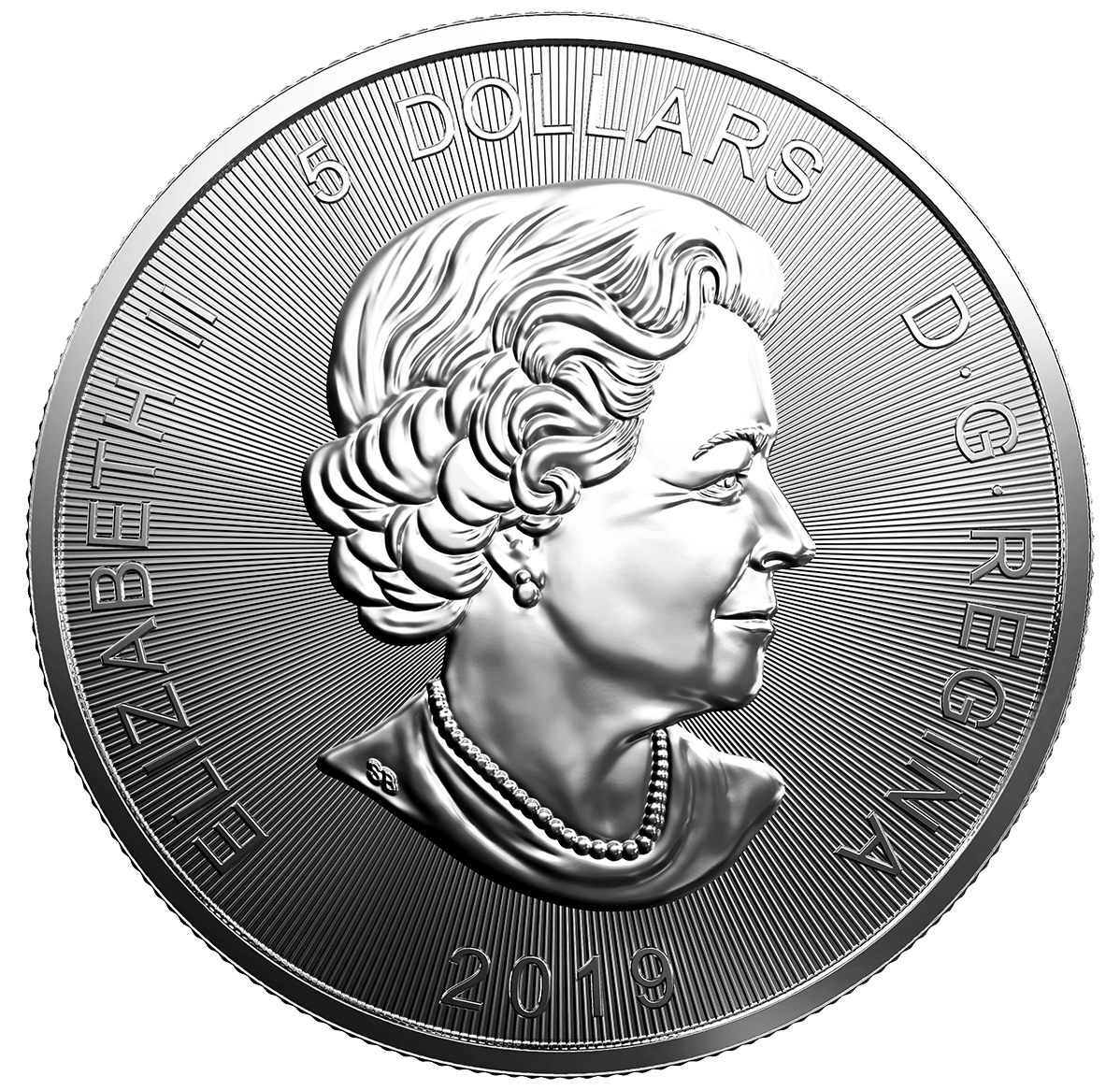 2019 $5 Fine Silver Coin Predator Series: Coin 3 - Grizzly (Bullion)