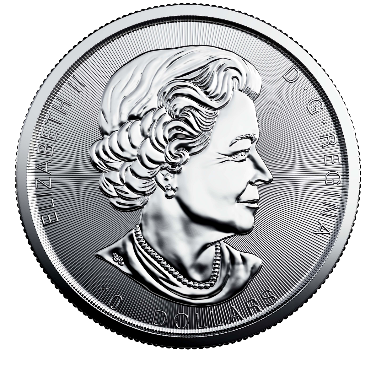Pièce de 10 $ de 2 oz en argent pur à 99,99 % - Deux feuilles d'érable (pièce d'investissement)