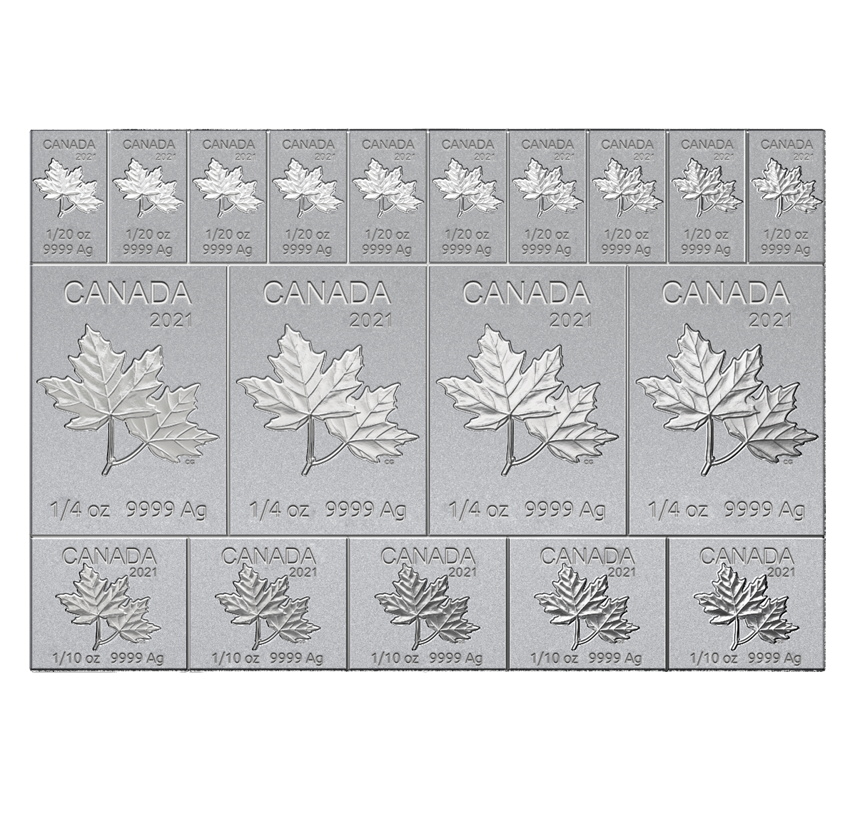 2021 2 Oz. 99.99% Pure Silver – Mapleflex<sup>TM</sup> (Bullion)